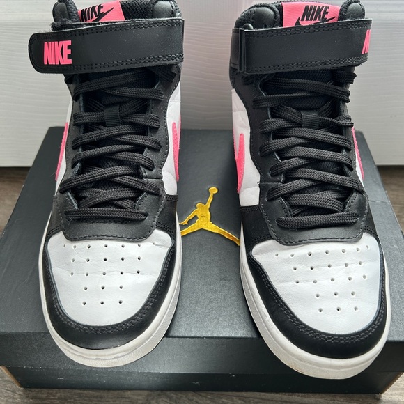 Nike Black and Pink High-Top Sneakers - Picture 3 of 3